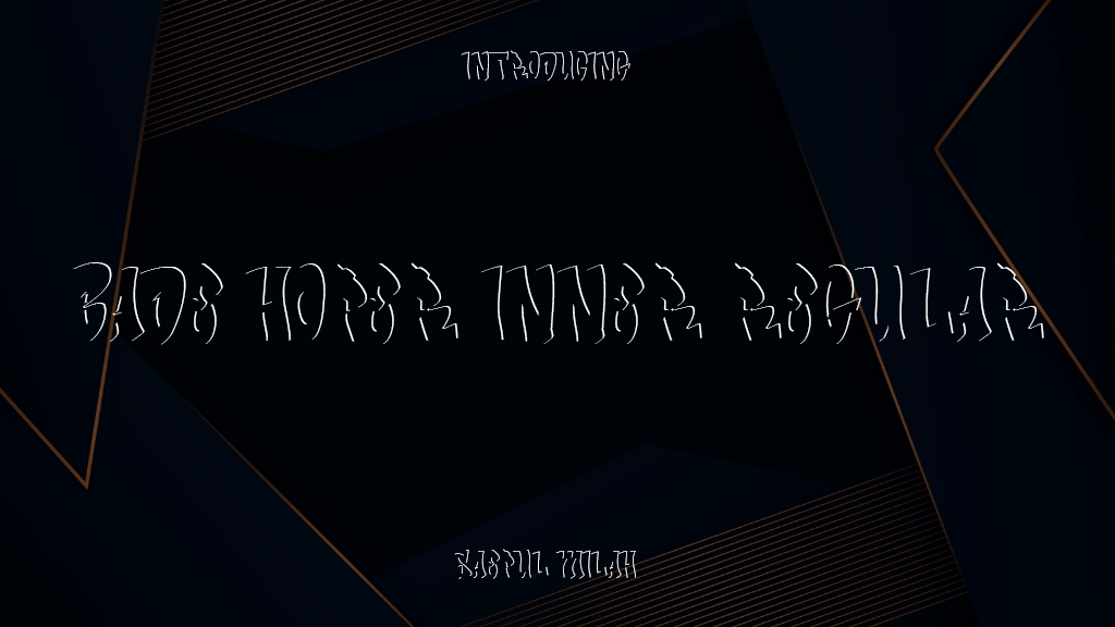 Bade Hoper inner Regular Font Sample Image 1