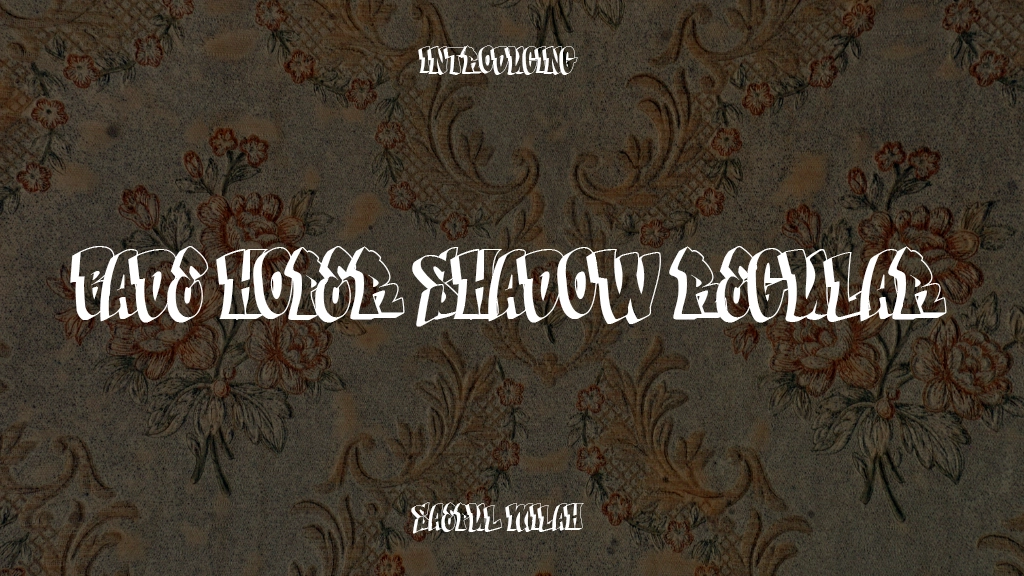 Bade Hoper shadow Regular Font Sample Image 1