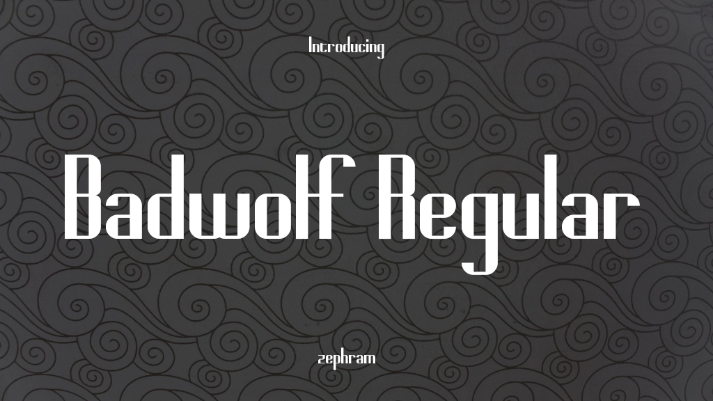 Badwolf Regular Font Sample Image 1