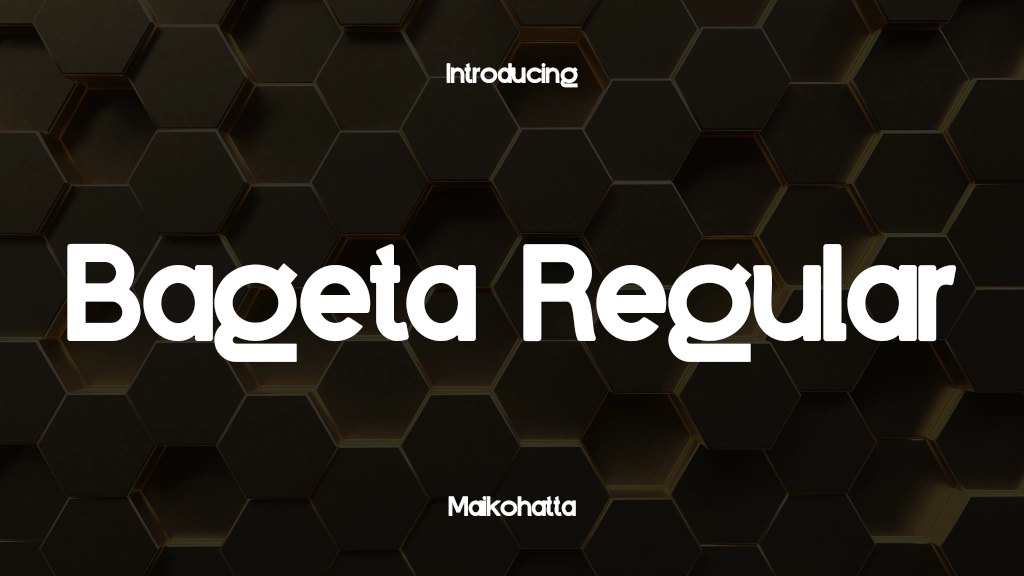 Bageta Regular Font Sample Image 1