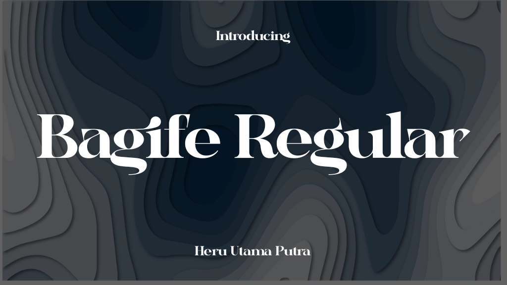 Bagife Regular Font Sample Image 1