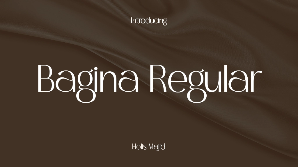 Bagina Regular Font Sample Image 1