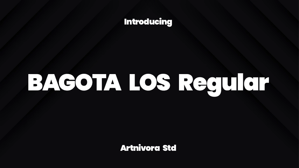 BAGOTA LOS Regular Font Sample Image 1