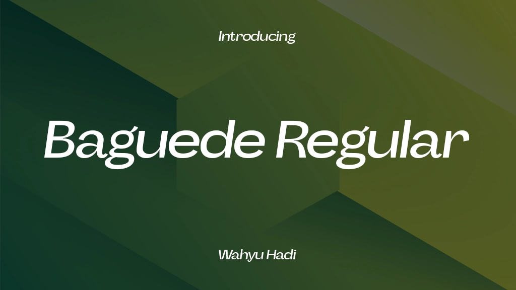 Baguede Free Regular Font Sample Image 1