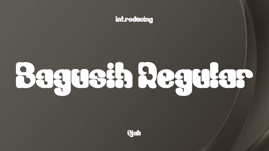 Bagusih Regular Font Sample Image 1