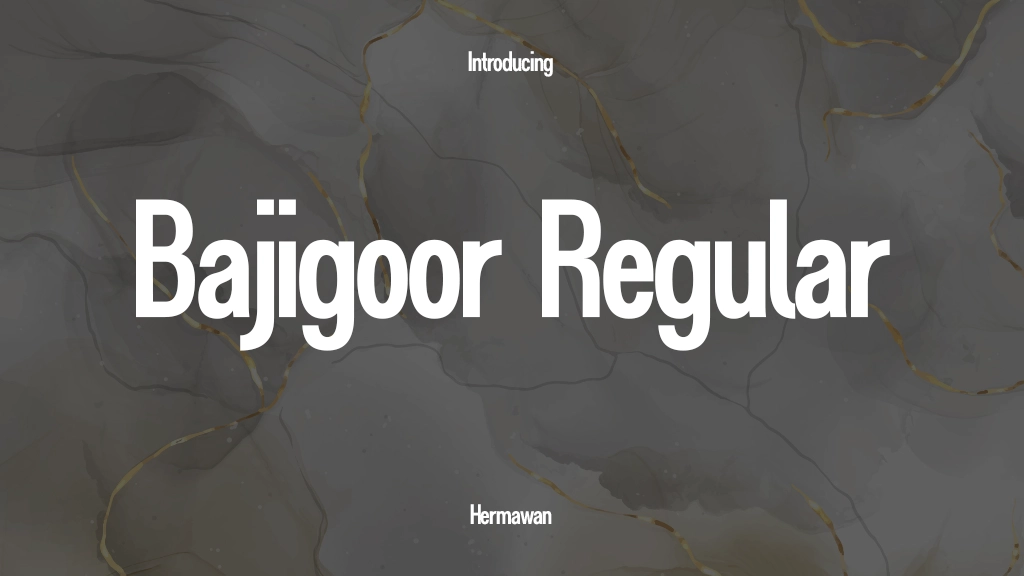 Bajigoor Regular Font Sample Image 1