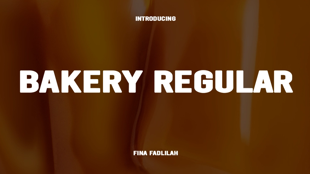 Bakery Regular Font Sample Image 1