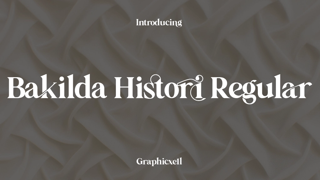 Bakilda Histori Regular Font Sample Image 1