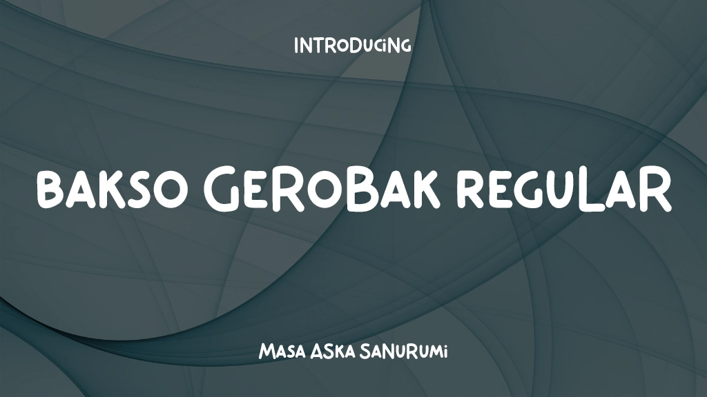 Bakso Gerobak Regular Font Sample Image 1