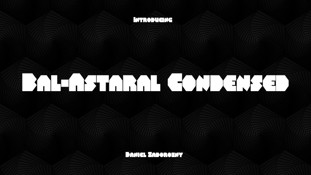 Bal-Astaral Condensed Condensed Font Sample Image 1