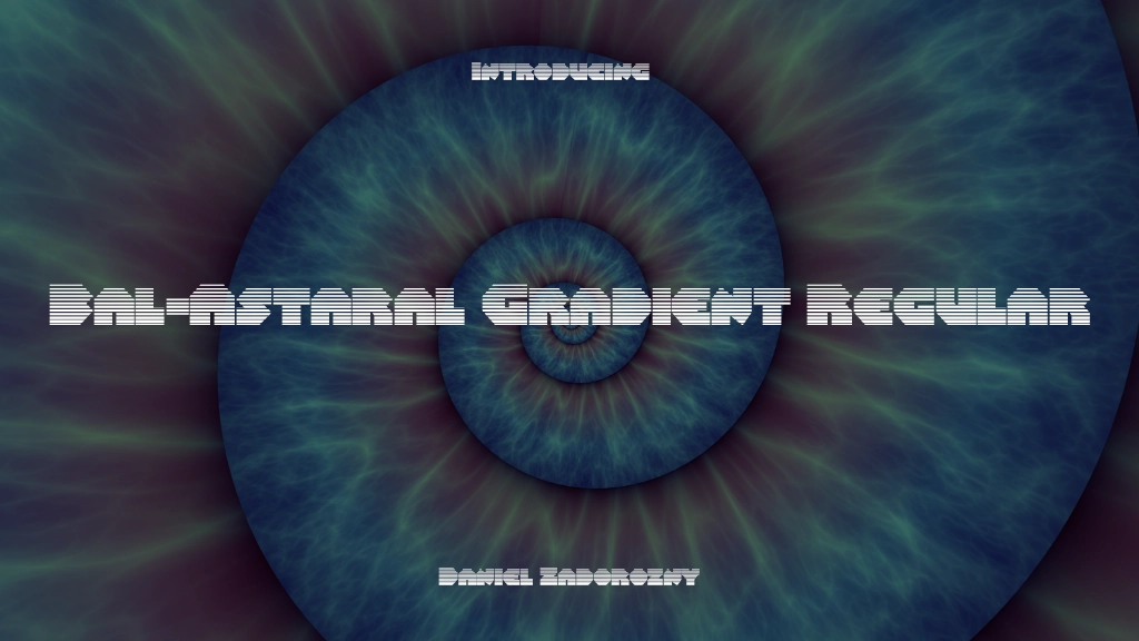 Bal-Astaral Gradient Regular Font Sample Image 1