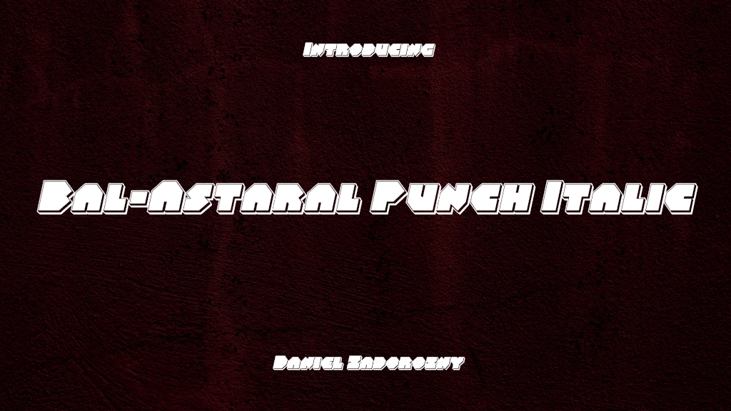 Bal-Astaral Punch Italic Italic Font Sample Image 1