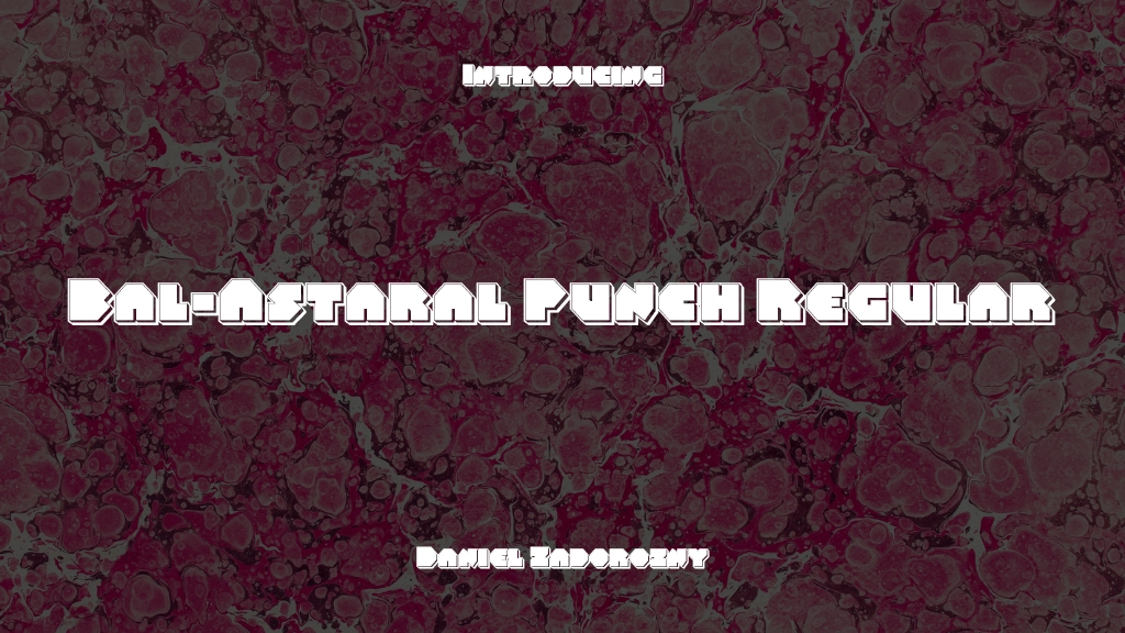 Bal-Astaral Punch Regular Font Sample Image 1