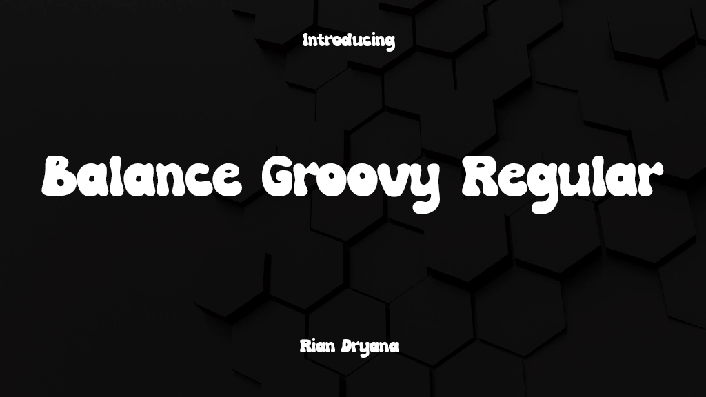 Balance Groovy Regular Font Sample Image 1