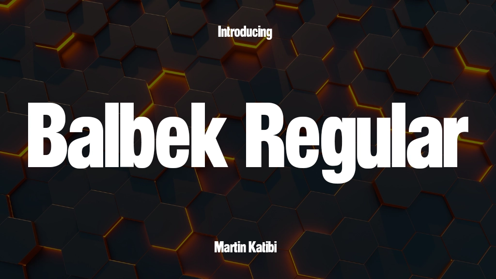 Balbek Personal Use Only Regular Font Sample Image 1