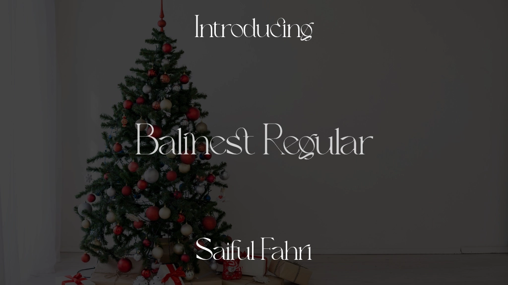 Balinest Regular Font Sample Images  1