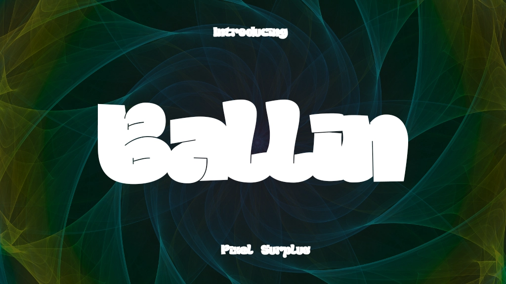 Ballin Free Personal Use Only Font Sample Image 1