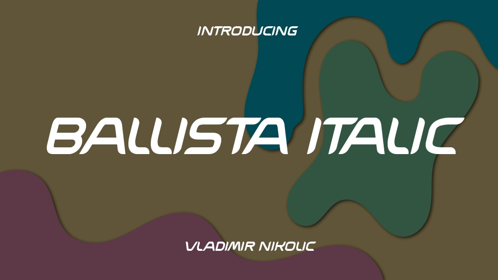 Ballista Italic Font Sample Image 1