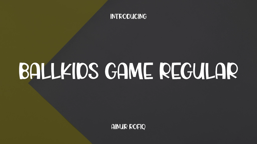 Ballkids Game Regular Font Sample Image 1