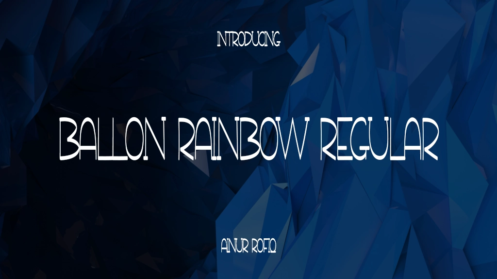 Ballon Rainbow Regular Font Sample Image 1