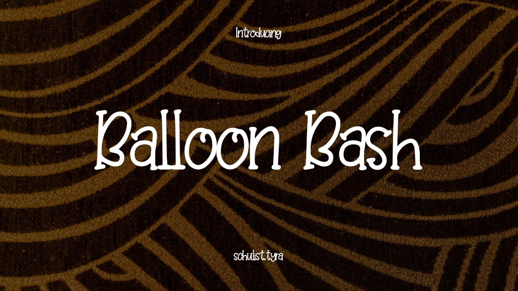 Balloon Bash Font Sample Image 1