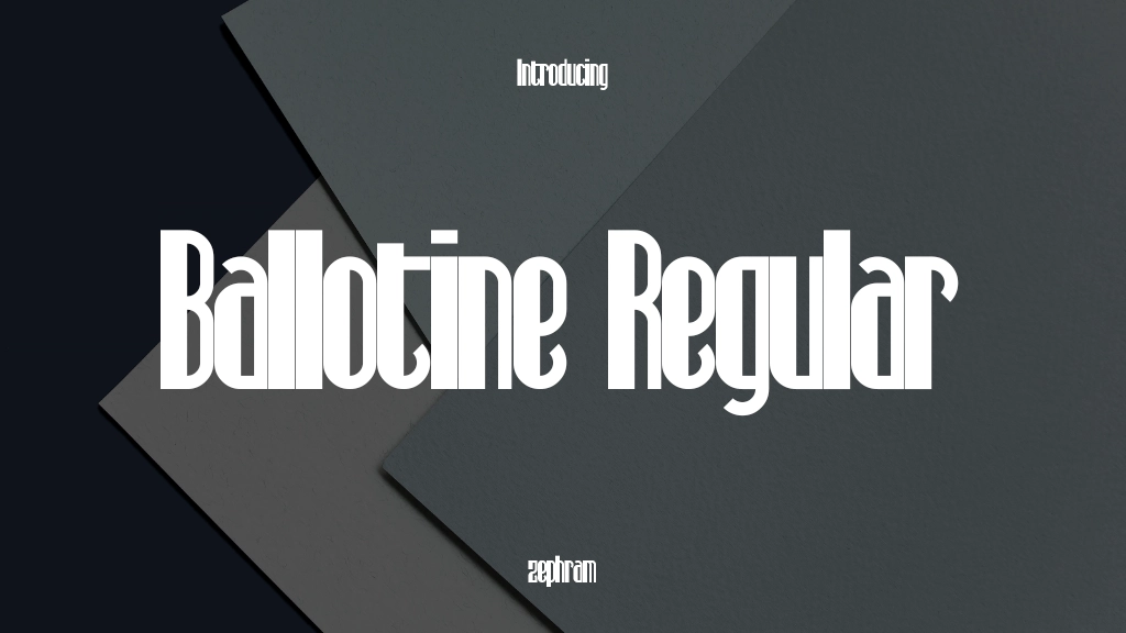 Ballotine Regular Font Sample Image 1