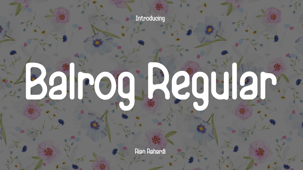 Balrog Regular Font Sample Image 1