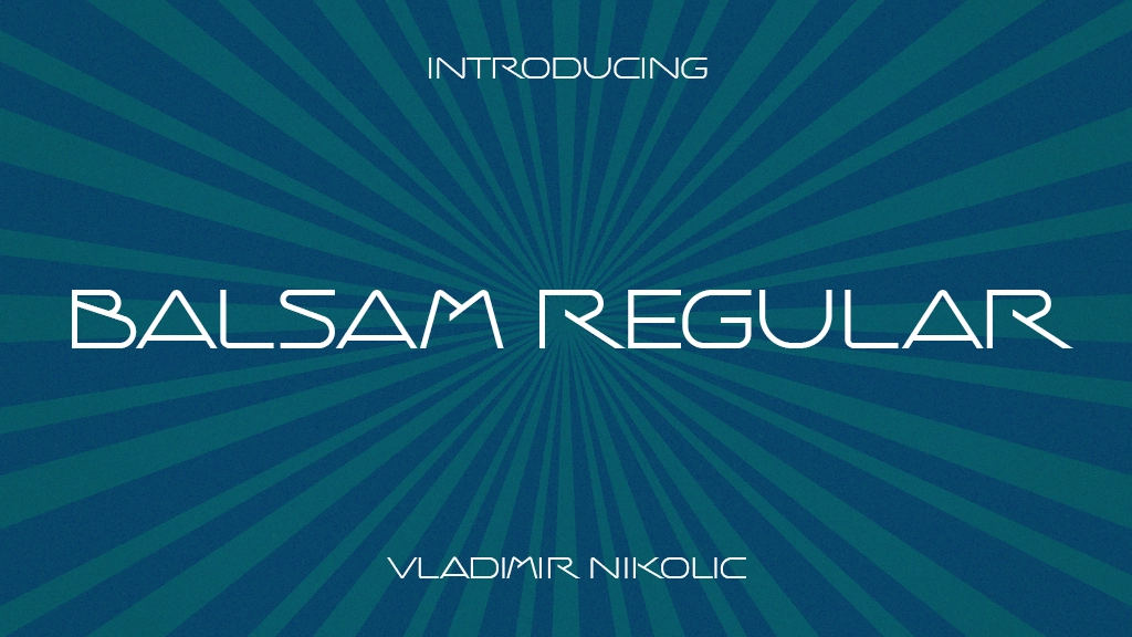 Balsam Regular Font Sample Image 1