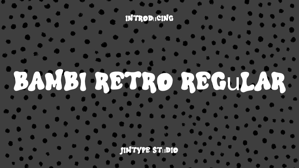 Bambi Retro Regular Font Sample Image 1