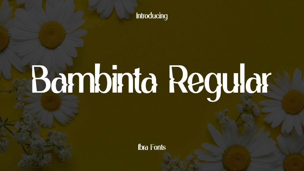 Bambinta Regular Font Sample Image 1