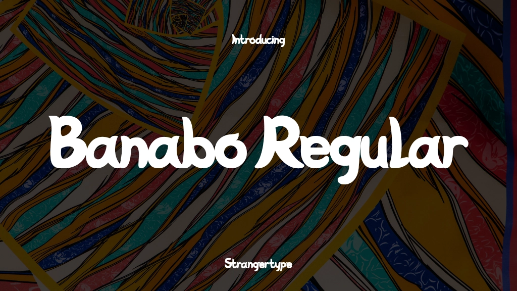 Banabo Regular Font Sample Image 1