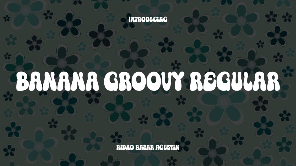 Banana Groovy Regular Font Sample Image 1