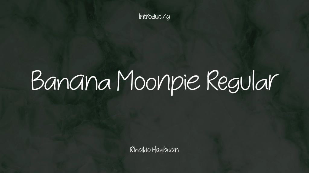 Banana Moonpie Free Regular Font Sample Image 1