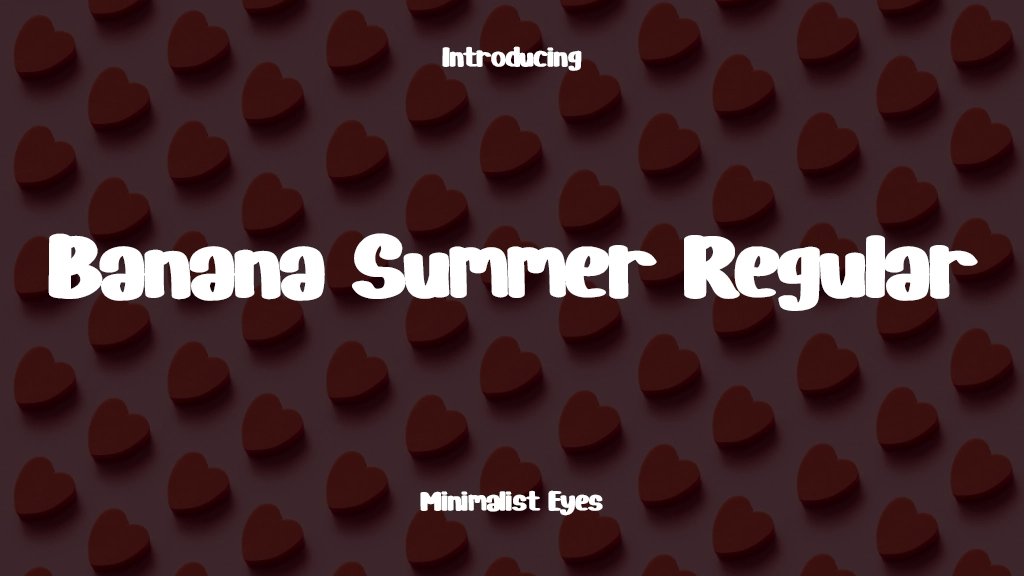 Banana Summer Regular Font Sample Image 1