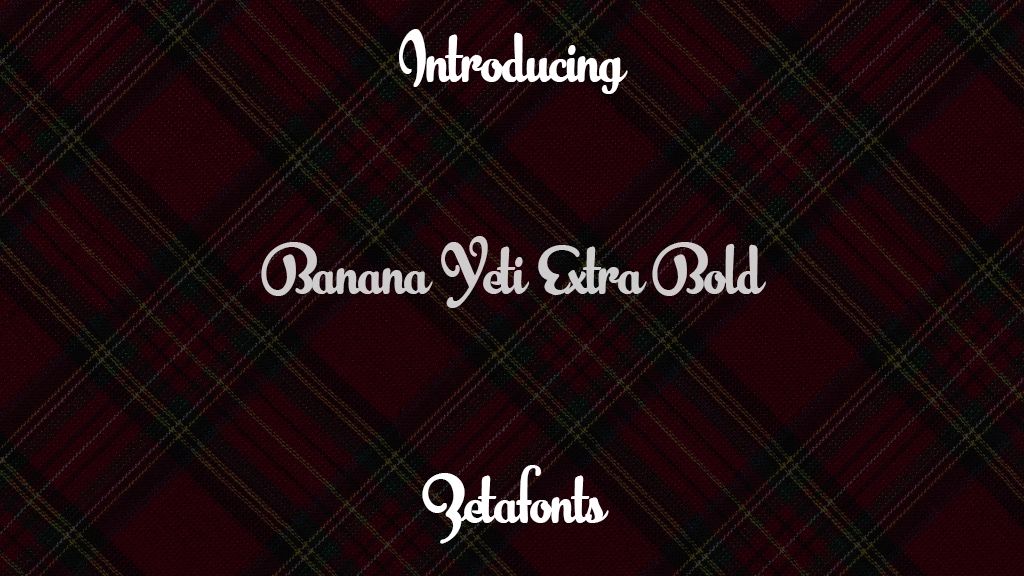 Banana Yeti Extra Bold Font Sample Images  1