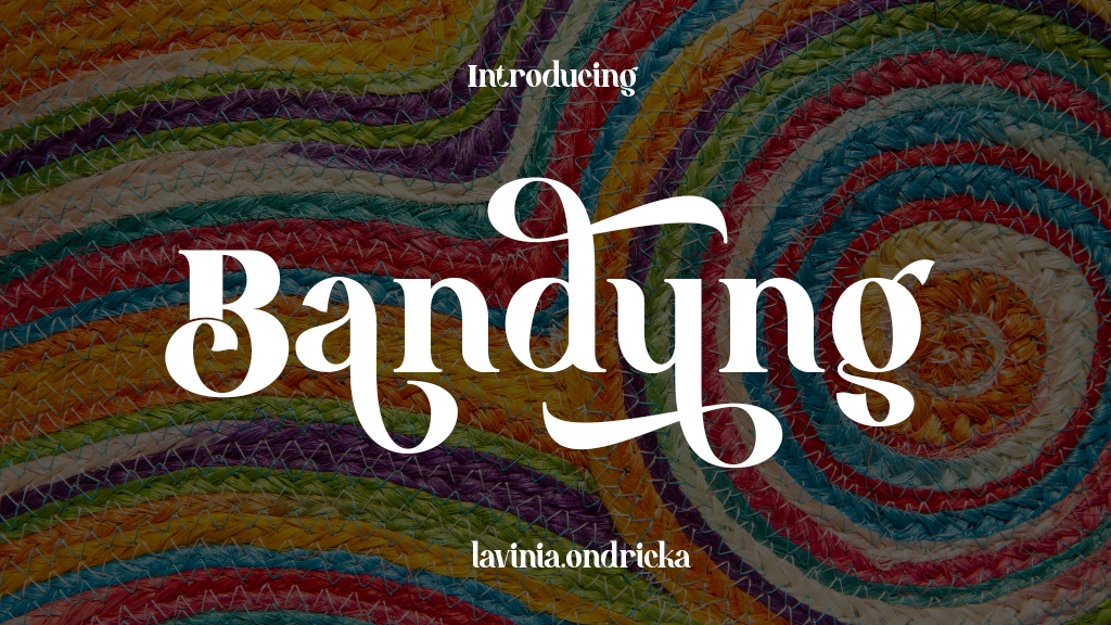 Bandung Font Sample Image 1