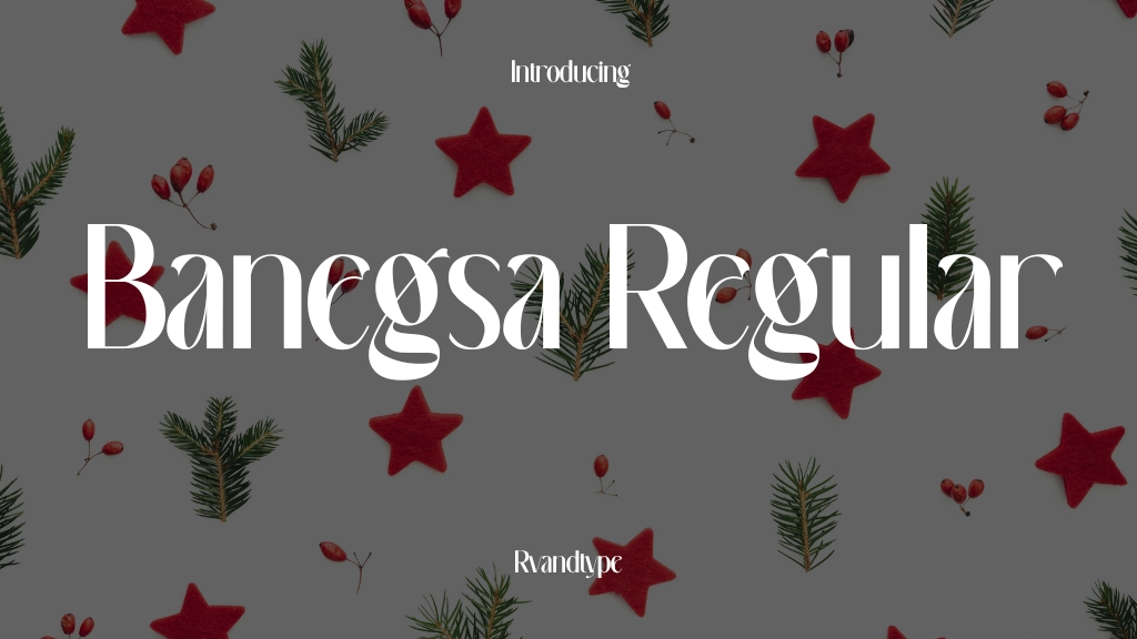 Banegsa Regular Font Sample Image 1