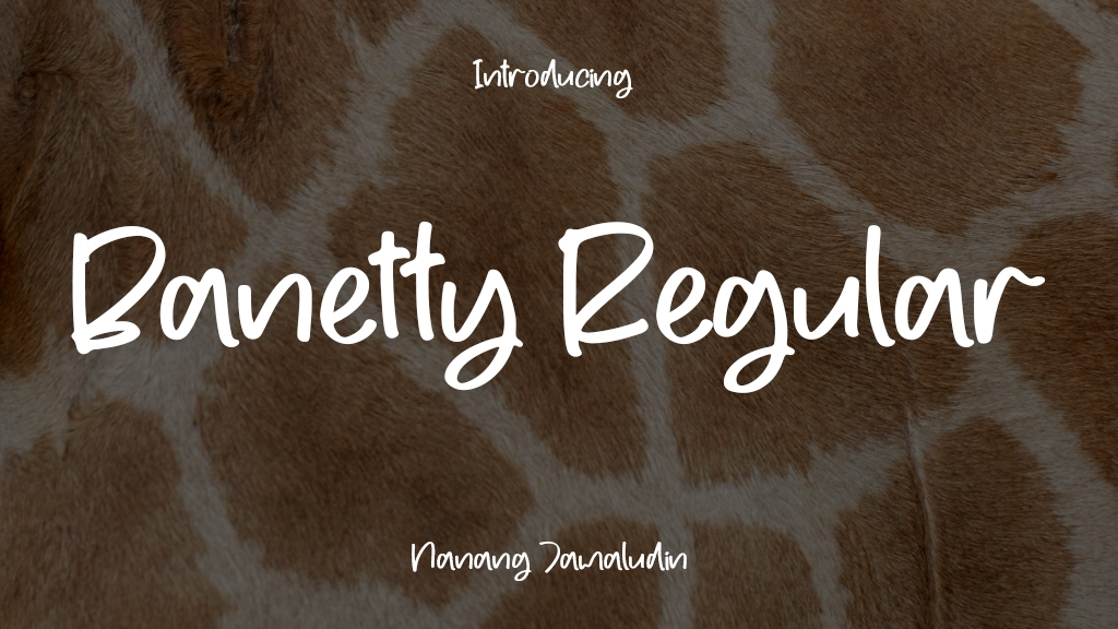 Banetty Regular Font Sample Image 1