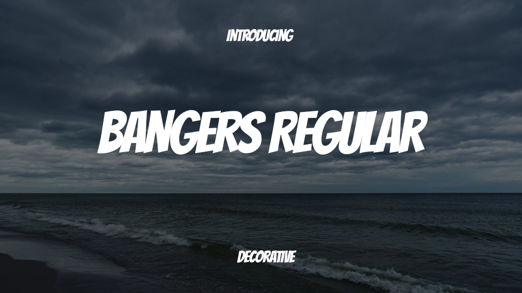 Bangers Regular Font Sample Images  1