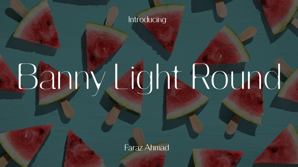 Banny Light Round Font Sample Image 1