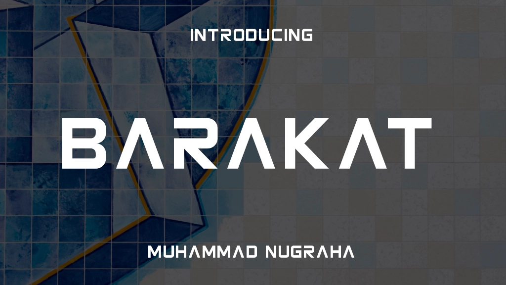 Barakat Font Sample Image 1