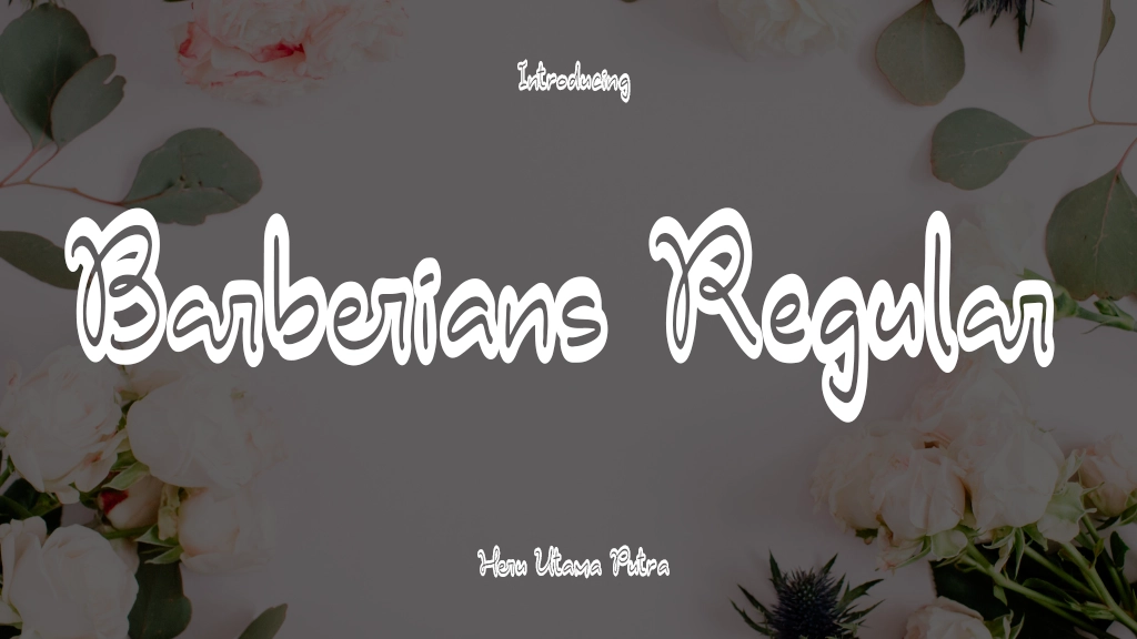 Barberians Regular Font Sample Image 1