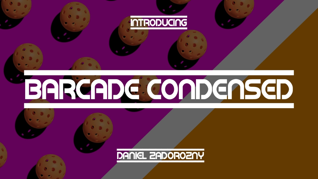 Barcade Condensed Font Sample Image 1