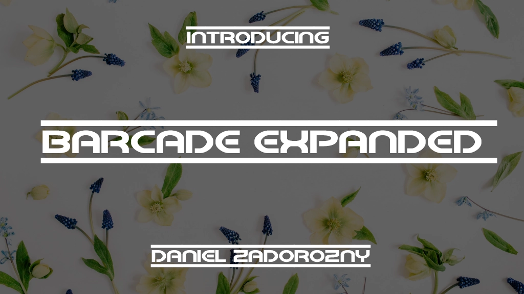 Barcade Expanded Font Sample Image 1