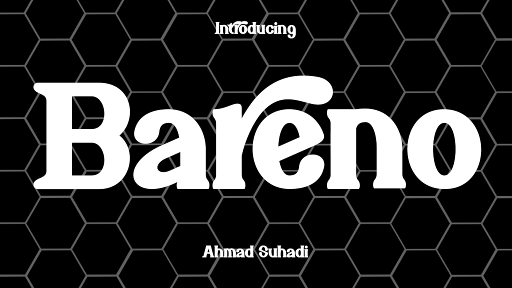 Bareno Font Sample Image 1