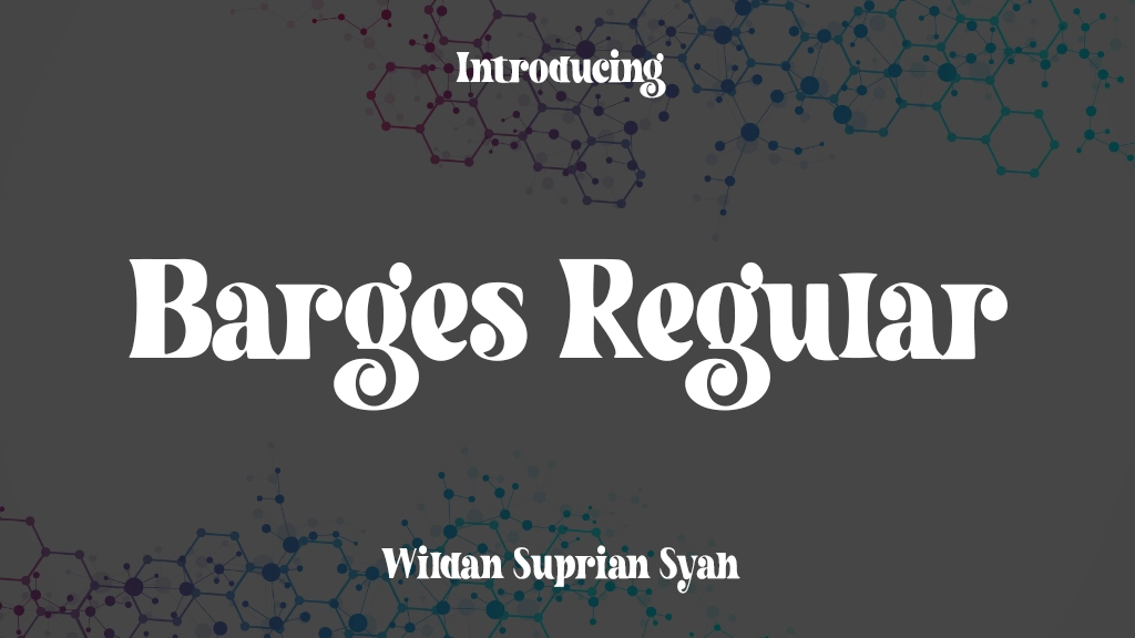 Barges Regular Font Sample Image 1