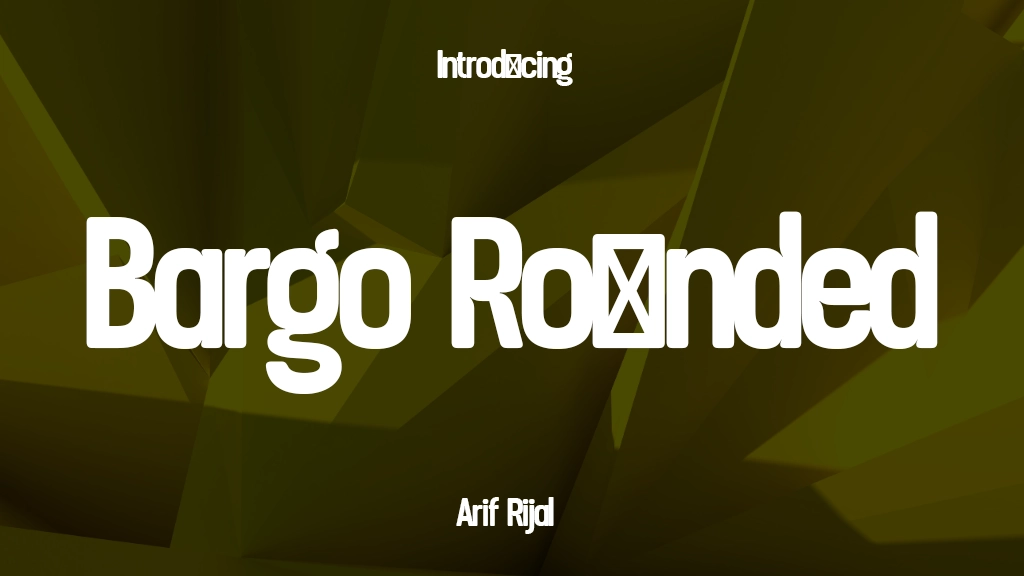 Bargo Rounded Font Sample Image 1