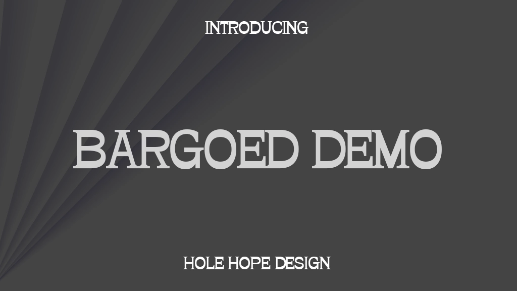 Bargoed Demo Font Sample Images  1