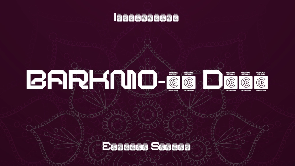 BARKMO-36 Demo Font Sample Image 1