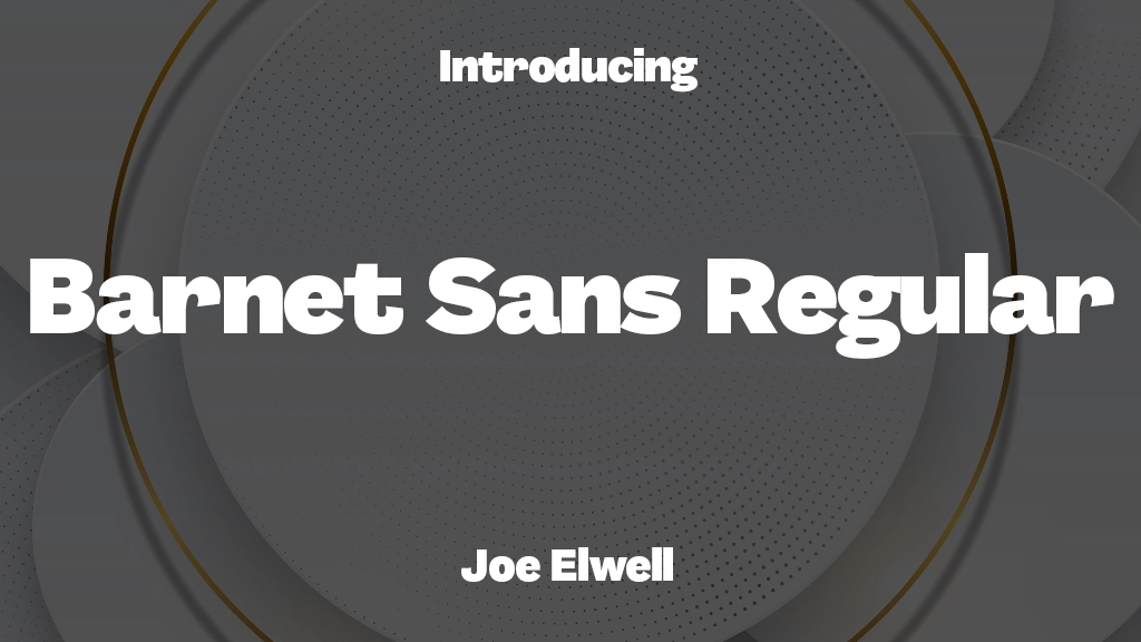 Barnet Sans Regular Font Sample Image 1